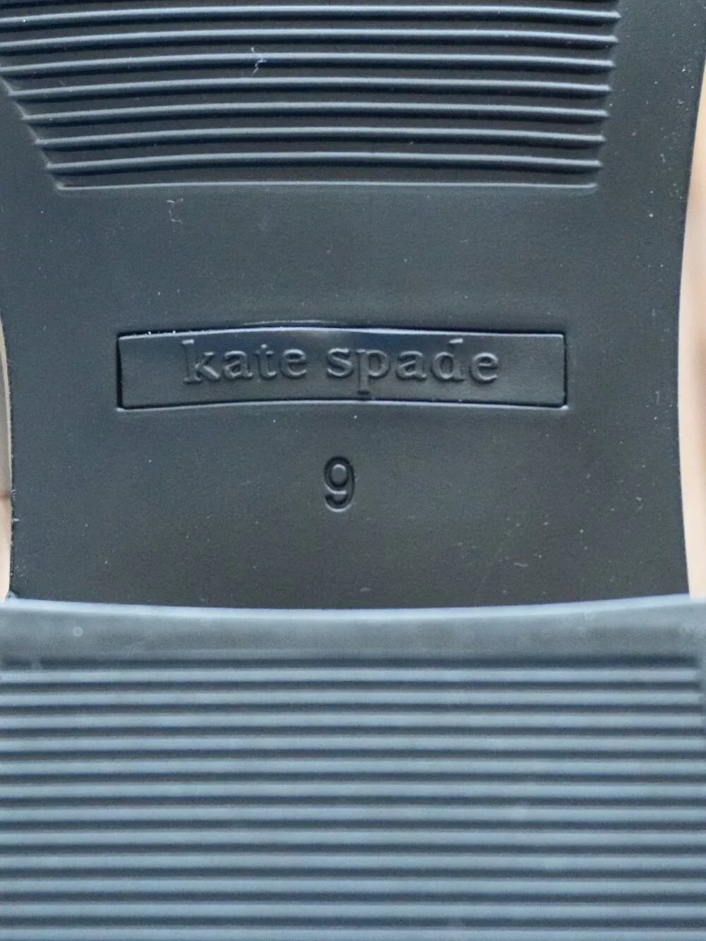 Kate Spade Black Chelsea Rain Boots with Gold Trim